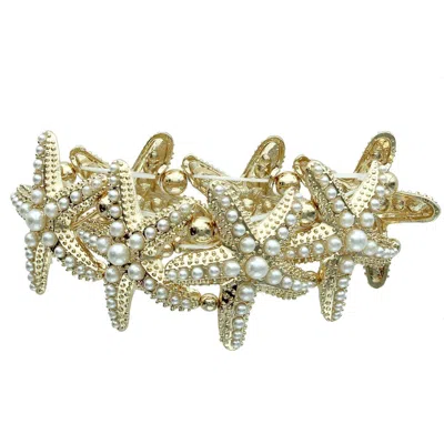 Olivia Welles Island Star Stretch Bracelet In Multi