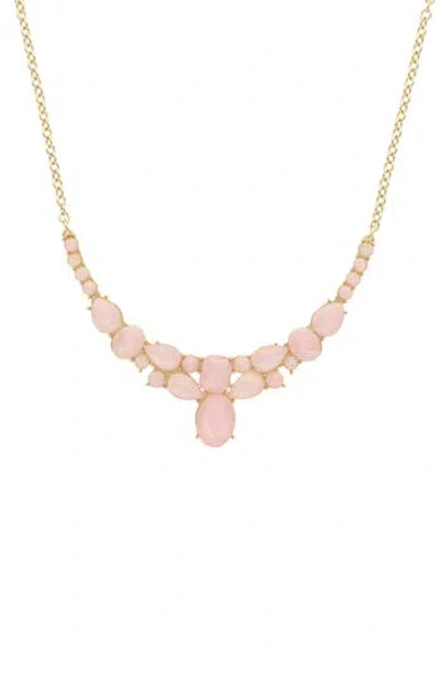 Olivia Welles Jaylene Stone Necklace In Pink