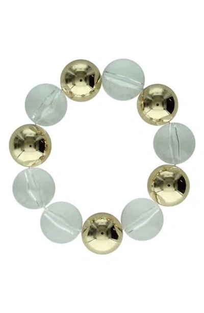 Olivia Welles Jenny Beaded Faux Pearl Bracelet In Multi