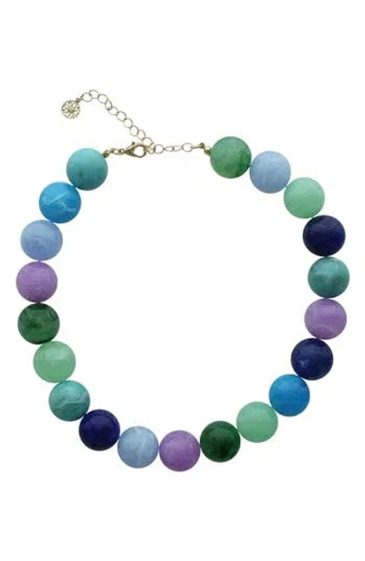 Olivia Welles June Beaded Necklace In Multi