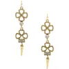 Olivia Welles Kaia Cutout Drop Earrings In Multi
