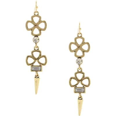 Olivia Welles Kaia Cutout Drop Earrings In Multi