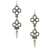 Olivia Welles Kaia Cutout Drop Earrings In Silver
