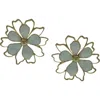 Olivia Welles Kalei Oversize Floral Stud Earrings In Multi