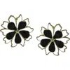 Olivia Welles Kalei Oversize Floral Stud Earrings In Multi