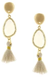 Olivia Welles Kathleen Fringe Drop Earrings