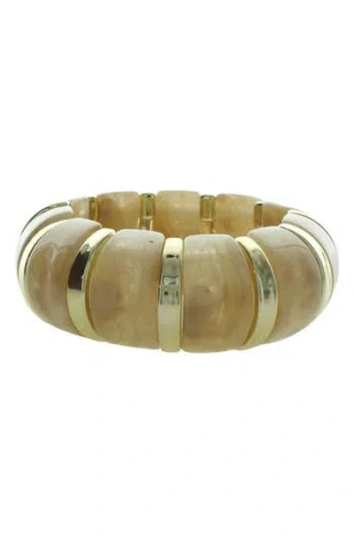 Olivia Welles Kenze Boho Bangle Bracelet In Gold