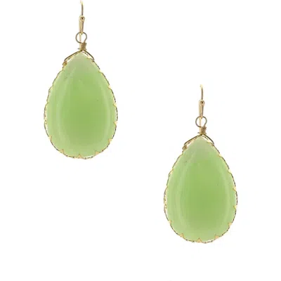 Olivia Welles Klara Cabochon Teardrop Earrings