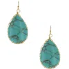 Olivia Welles Klara Cabochon Teardrop Earrings