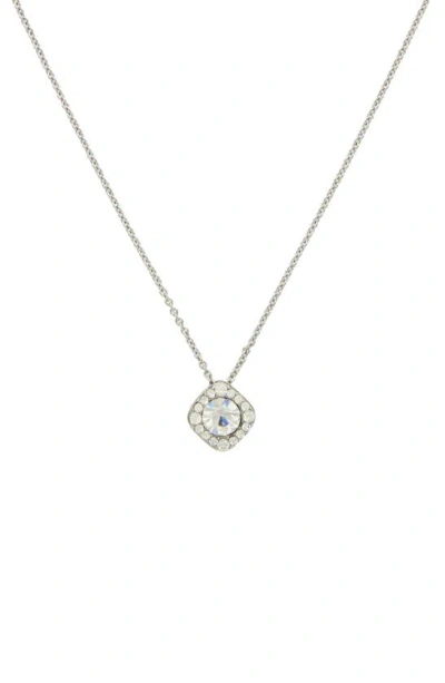 Olivia Welles Klara Crystal Pendant Necklace In Silver / Clear