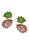 Olivia Welles Laylana Pear Resin Drop Earrings