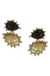 Olivia Welles Laylana Pear Resin Drop Earrings