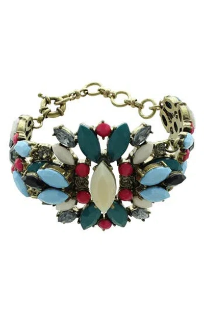 Olivia Welles Liana Jeweled Bracelet In Multi