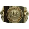 Olivia Welles Lion Head Cuff Bracelet In Gold