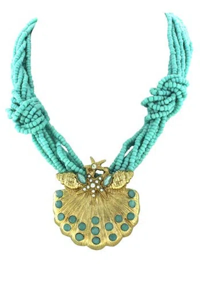 Olivia Welles Liora Seashell Collar Necklace In Multi