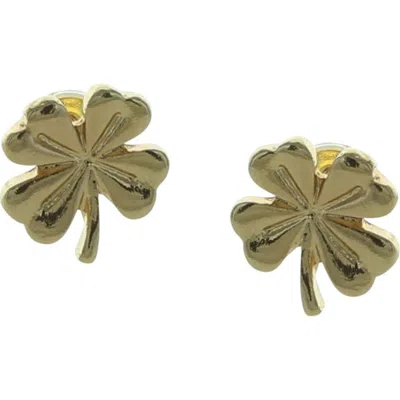 Olivia Welles Lucky Stud Earrings In Gold
