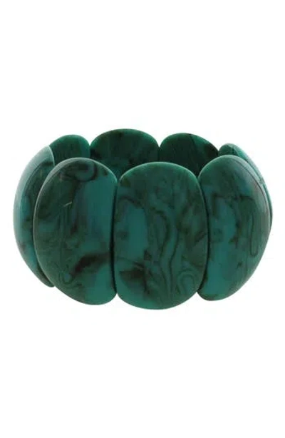 Olivia Welles Lucy Stretch Bracelet In Green