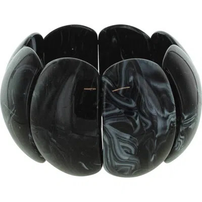 Olivia Welles Lucy Stretch Bracelet In Black
