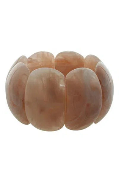 Olivia Welles Lucy Stretch Bracelet In Brown