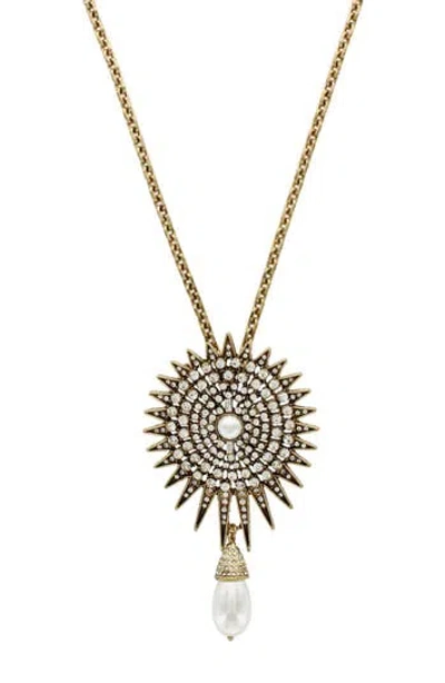 Olivia Welles Lumina Pendant Necklace In Gold