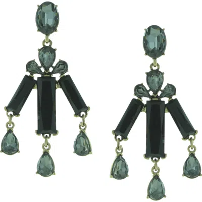 Olivia Welles Mackenzie Chandelier Earrings In Green