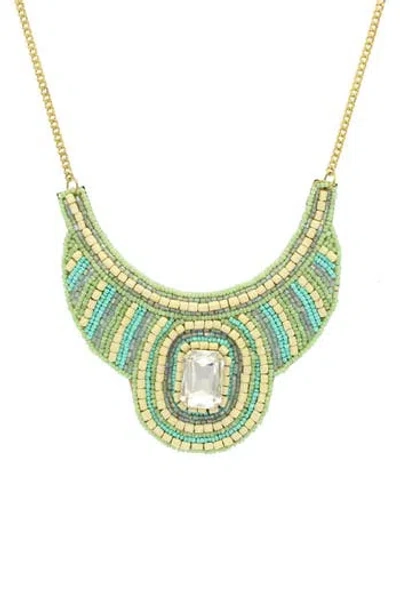 Olivia Welles Malia Beaded Bib Necklace