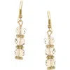 Olivia Welles Martina Crystal Bead Drop Earrings In Gold