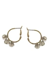 Olivia Welles Mila Beaded Hoop Earrings In Gold