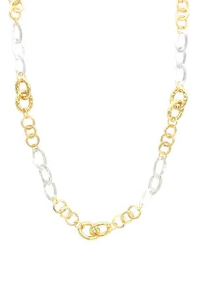 Olivia Welles Misha Link Necklace In Gold