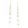 Olivia Welles Molly Bead Drop Earrings In Green