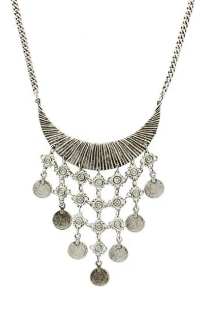 Olivia Welles Nadea Waterfall Necklace In Purple