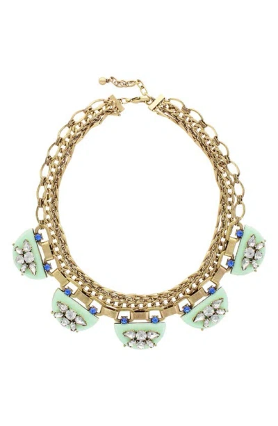 Olivia Welles Naomi Crescent Necklace In Gold