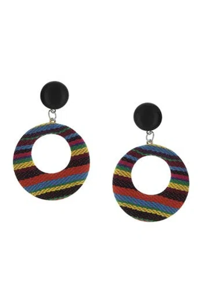 Olivia Welles Neva Leopard Print Earrings In Brown
