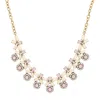 Olivia Welles Nidia Stone Necklace In Gold/cream