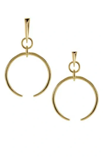 Olivia Welles Open Circle Earrings In Gold