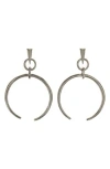 Olivia Welles Open Circle Earrings In Silver