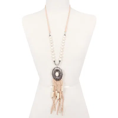 Olivia Welles Oval Fringe Necklace