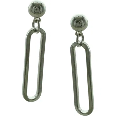 Olivia Welles Paper Clip Link Drop Earrings