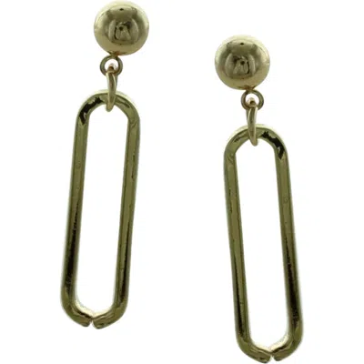 Olivia Welles Paper Clip Link Drop Earrings