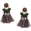 Olivia Welles Party Tassel Drop Earrings