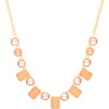Olivia Welles Peach Pockets Necklace In Orange
