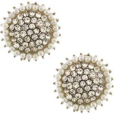 Olivia Welles Petite Sparkle Earrings In Multi