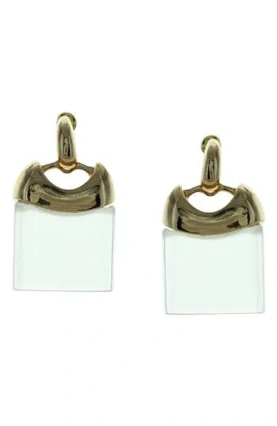 Olivia Welles Purse Drop Earrings In Metallic
