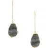Olivia Welles Rainfall Drop Earrings In Gold/blue