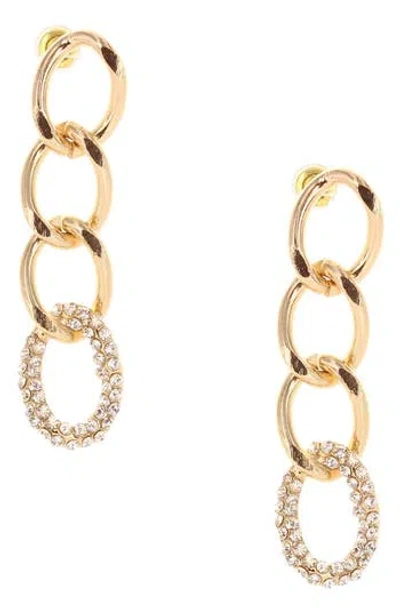 Olivia Welles Rana Chain Drop Earrings In Gold