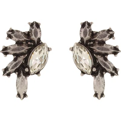 Olivia Welles Regina Collage Earrings In Black