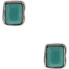 Olivia Welles Resin Square Stud Earrings In Multi