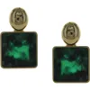Olivia Welles Ruby Marbled Earrings In Green