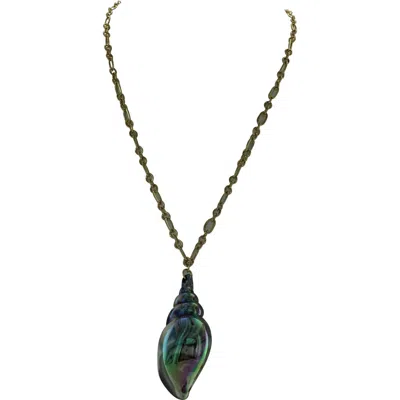 Olivia Welles Sally Sells Pendant Necklace In Green