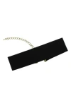 Olivia Welles Sedona Faux Suede Choker Necklace In Multi